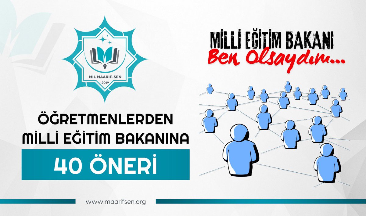 mimerkezi's tweet photo. Öğretmenlerden Milli Eğitim Bakanına 40 Öneri #MaarifSen 

@RTErdogan @eczozgurozel @erbakanfatih @dbdevletbahceli @yavuzagiraliog @alibabacan @Ahmet_Davutoglu @Yusuf__Tekin @tcmeb @msmdgsn 

https://t.co/RaMJLdXZNv https://t.co/KbgbVWHTZG