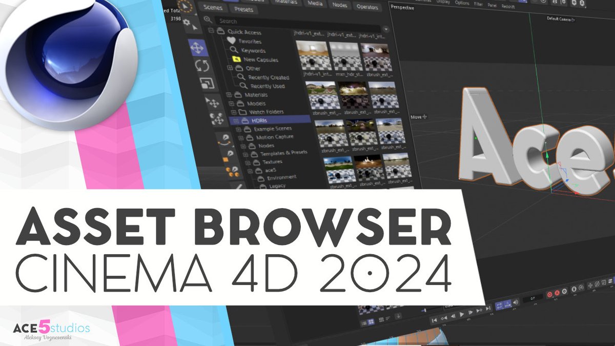 ace5c4d's tweet photo. If you haven't started using the asset browser, here is your motivation! It's just super handy dandy for optimizing your workflow!  

https://t.co/NYSHc6P7Cb

#c4d #cinema4D #a5quicktip https://t.co/kE6tHiVP1y