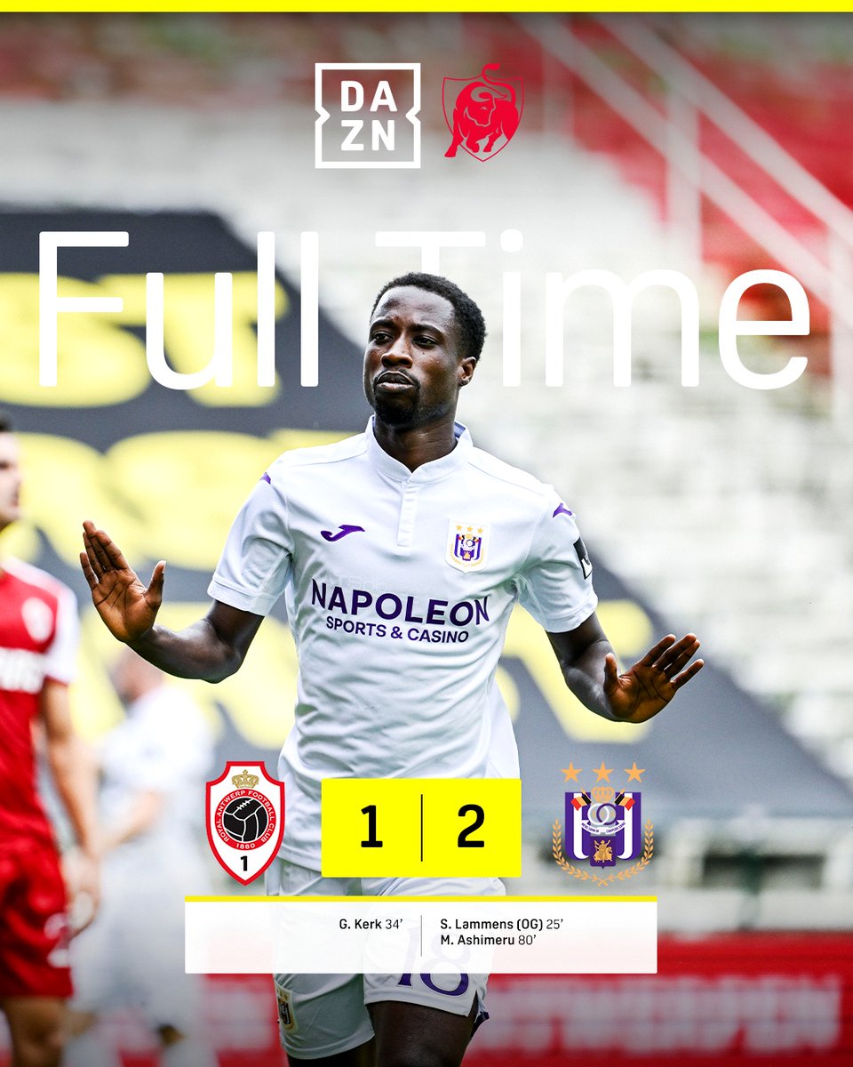 FT | RSC Anderlecht begint het seizoen voor het eerst in 6️⃣ jaar met 6️⃣⁄6️⃣. 👏🟣⚪️ #ANTAND