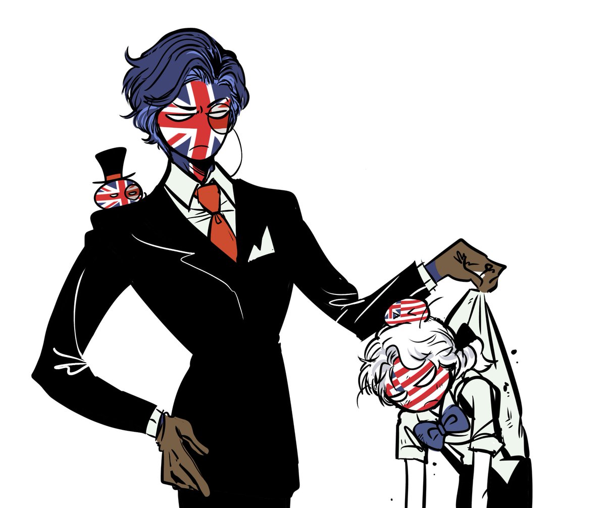 IfYouReHaPyCLAP's tweet photo. #countryhumans
🇬🇧🇺🇸
Change art style with @country_rollrl 
(And their design) https://t.co/ZBlfV6ByOQ