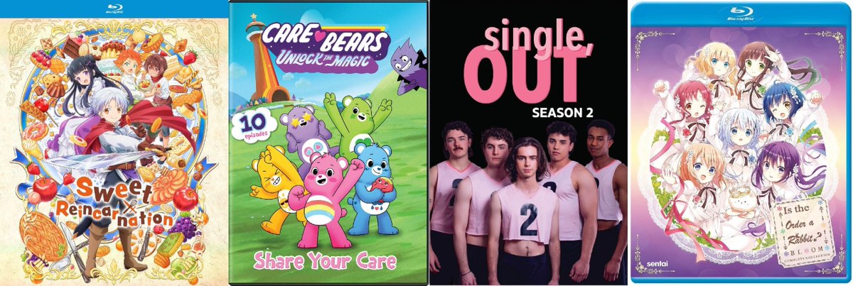 NoReruns's tweet image. New Post: This Week's New TV-on-DVD/BD Releases noreruns.net/2024/08/04/thi… #CareBearsUnlockTheMagic #IsTheOrderARabbitBloom #SingleOut #SweetReincarnation