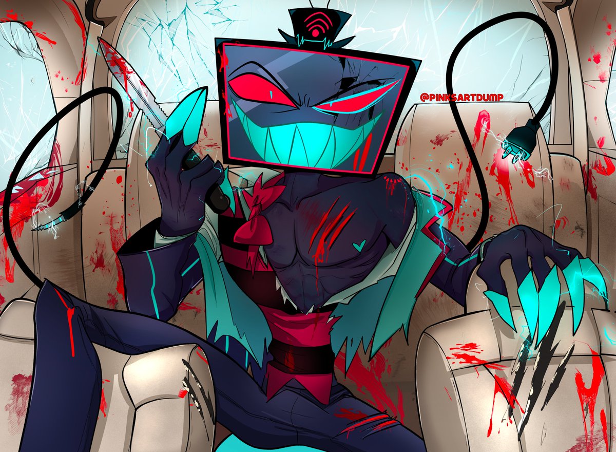 pinksartdump's tweet photo. I may have watched Deadpool ha ...ha...#hazbinhotel #hazbinhotelfanart #radiostatic #voxal https://t.co/7pw4q1DTlM