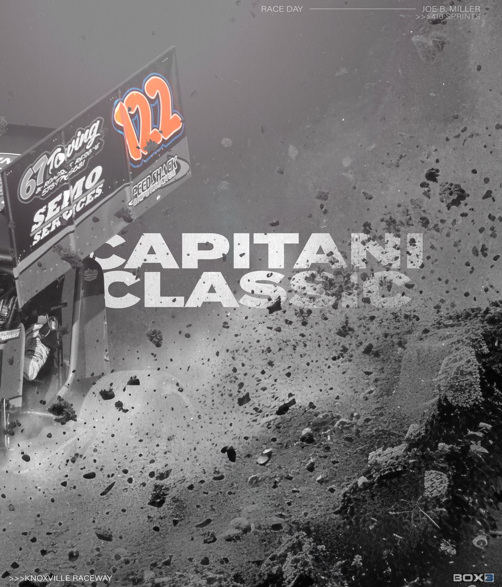 <a href="/JoeBMotorsports/">Joe B. Miller</a> is <a href="/knoxvilleraces/">Knoxville Raceway</a> bound! He’ll pilot the Lane Warner Racing | Flying A Motorsports #122 tonight at the Capitani Classic and tomorrow at <a href="/oskychallenges/">oskychallenges.com</a>!

🎟️: KnoxvilleRaceway.com
⏰: 6:45PM Hot Laps
📺: <a href="/dirtvision/">DIRTVision</a> 
⏱️: <a href="/MyRacePass/">MyRacePass</a> 

📸: Megan McGarry
SEMO