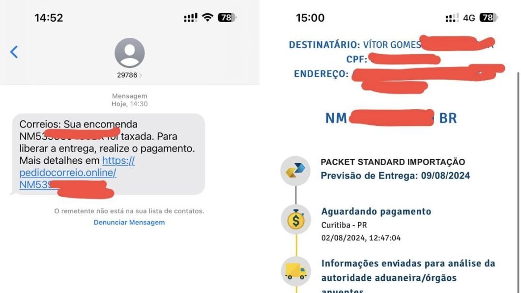 Cuidado com SMS falso dos Correios falando que sua encomenda foi taxada, isso é um golpe novo que está rolando por ai!!

tecnoblog.net/noticias/golpe…