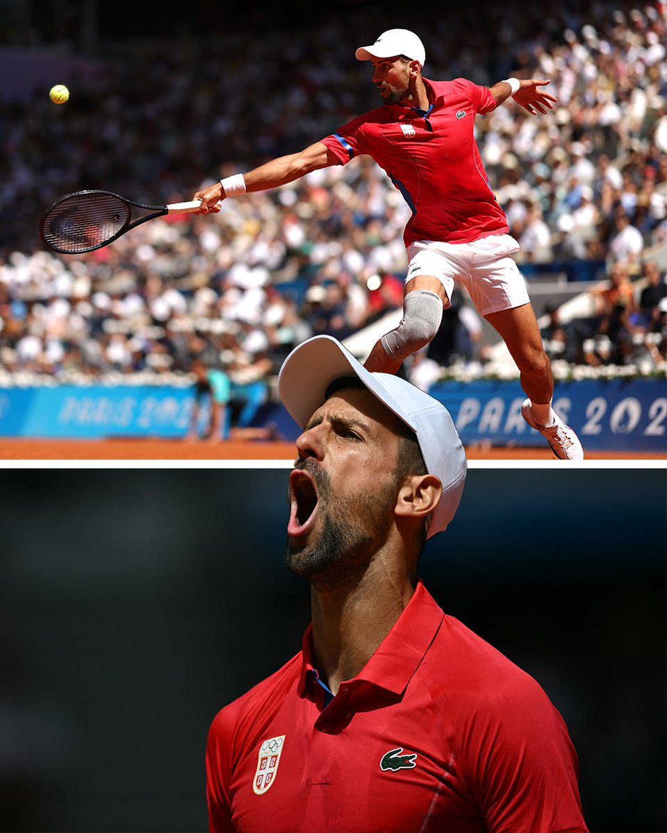 atptour's tweet photo. NOVAK IS ONE SET AWAY FROM OLYMPIC GOLD 🌟
@DjokerNole | #Olympics | #Paris2024 | #tennis https://t.co/GNciD17FHY