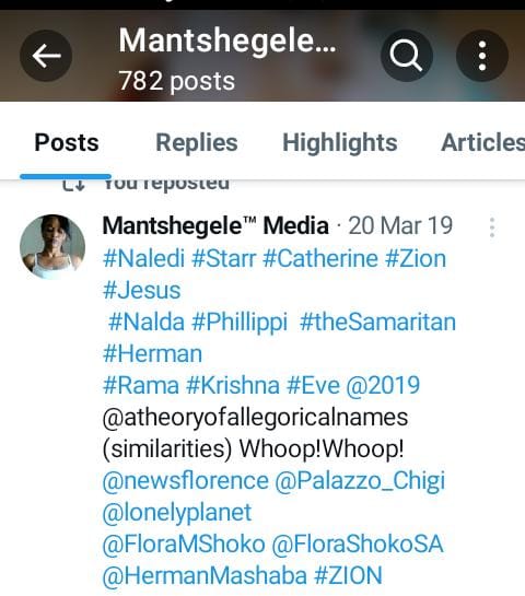 florashoko_'s tweet image. My daughter Naledi in a glass coffin that I broke, in the bushes at Phillipi just like in #SnowWhite #missingitems #houseno2019 #Nalda

atheoryofallegoricalnames (atheoryofsimilarities)
 Copyright © 2024 Mantshegele Media all rights reserved.