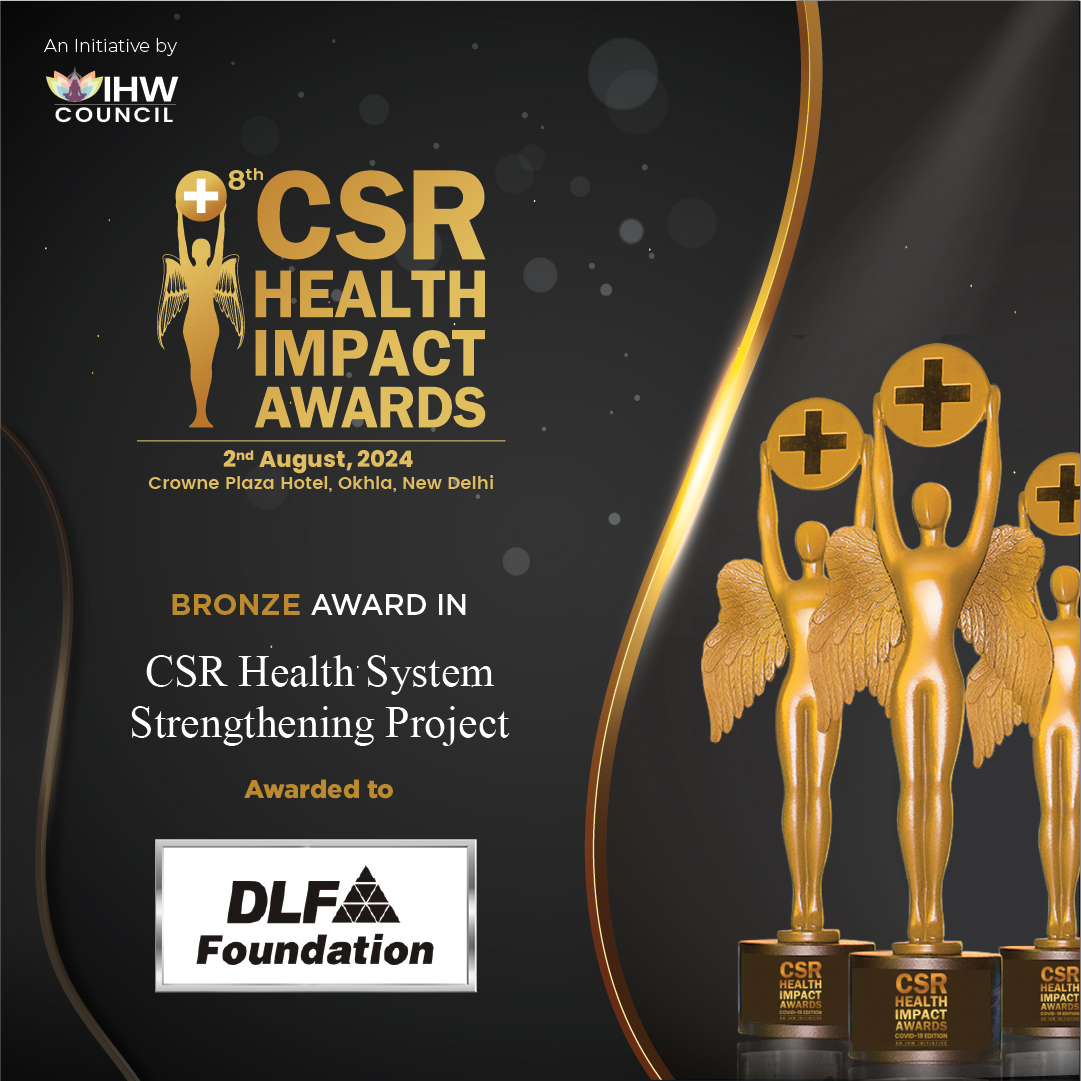 IHWCouncil's tweet photo. Congratulations to DLF Foundation for securing the Bronze award in the CSR Health System Strengthening Project category at the #CSRHealthAwards!  

#CSRHealth #CSR #CSR4Health https://t.co/BkNlkx6jkK