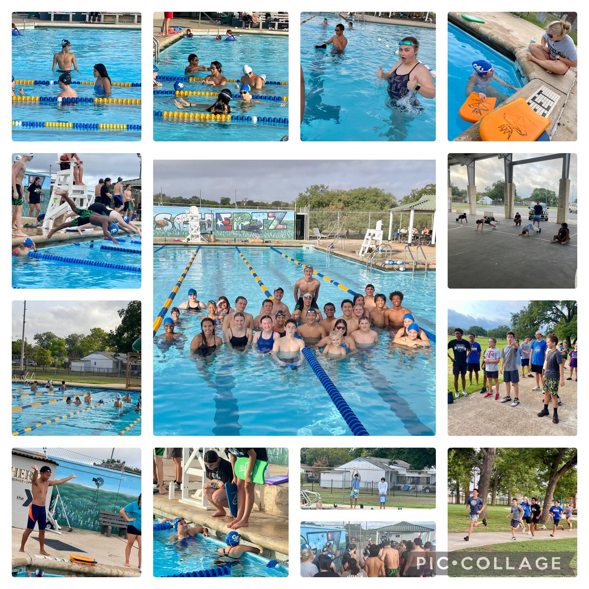 The future of Steele Aquatics is bright 😎

We had a blast  working with our friends from <a href="/ClemensAquatics/">Clemens Aquatics</a> last week at the 7th-9th Clinic.

On to our final tryout this Mon @ 7 AM at the Schertz Natatorium (YMCA)!