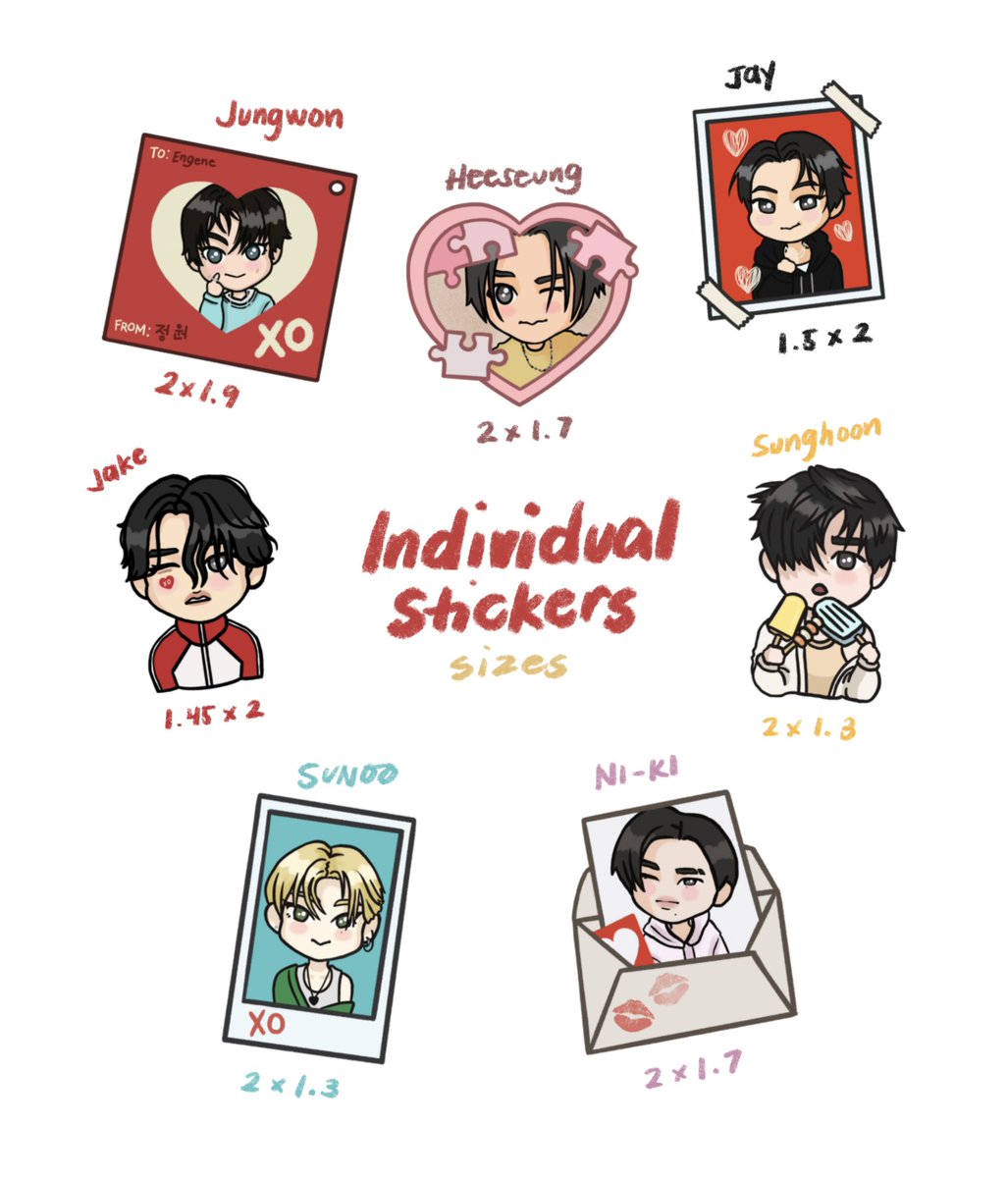 sunn1estudio's tweet photo. ୨ৎ   wts lfb ph   ୨ৎ

enhypen <romance:untold> stickers

ꔛ sticker sheet - ₱100
ꔛ indiv stickers - ₱20 ea 

𖦹 made by @chemhybe_boy @/liartchive on tiktok 🌟💘
𖦹 ib : concept photo — inceptio ver.

reply mine + member/sticker sheet + qty to claim https://t.co/iDqsTxfMzS