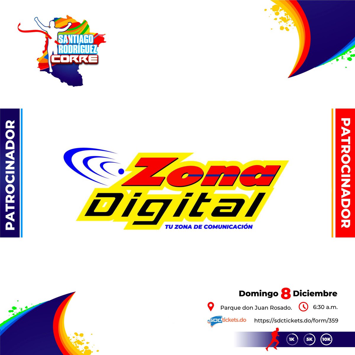Bienvenidos #ZonaDigital a #santiagorodriguezcorre2024 el evento deportivo más esperado para cerrar el año junto a runners de todo el país. Ya te inscribiste? No te quedes fuera!!! 
INSCRIPCIÓN: sdctickets.do/form/359
#1kniños🧒👧🏅 
#5k
#10k 
#santiagorodriguezcorre2024