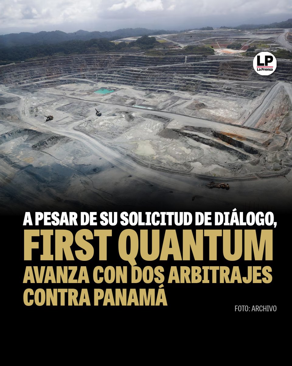 A diferencia de sus socios, que ya iniciaron el proceso de arbitraje contra Panamá por el cierre de la mina de cobre en Donoso, First Quantum señala que tiene hasta 3 años para presentar su reclamación según el TLC entre Panamá y Canadá.

Para leer más entra a