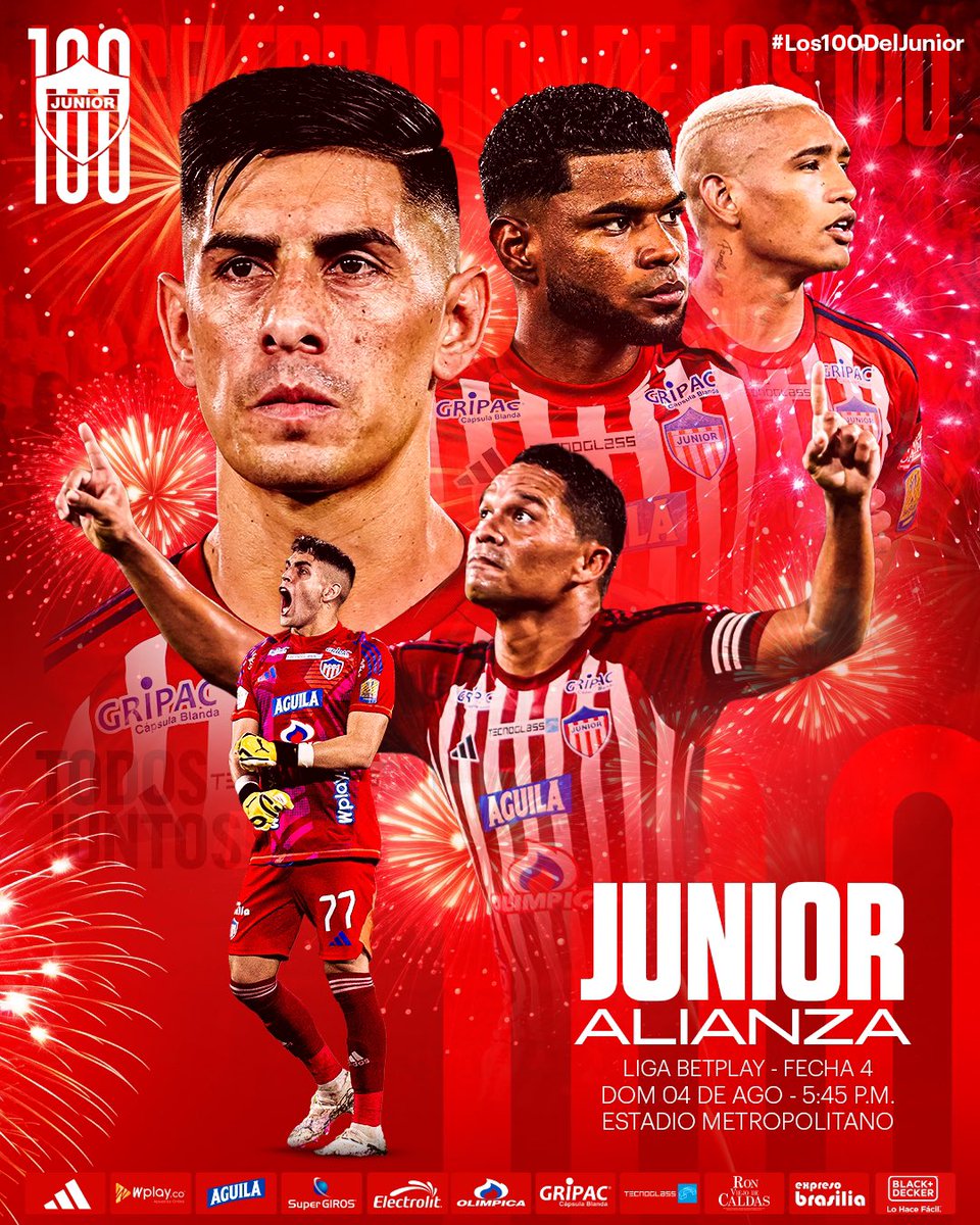 🔥🦈 ¡SERÁ UNA TARDE INOLVIDABLE! 
#Los100DelJunior