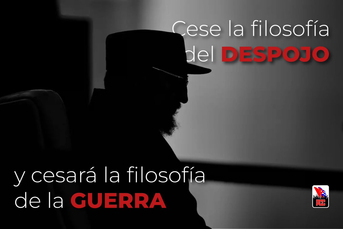 "Cesen los egoísmos, cesen los hegemonismos, cesen la insensibilidad, la irresponsabilidad y el engaño. Mañana será demasiado tarde para hacer lo que debimos haber hecho hace mucho tiempo"

#FidelPorSiempre