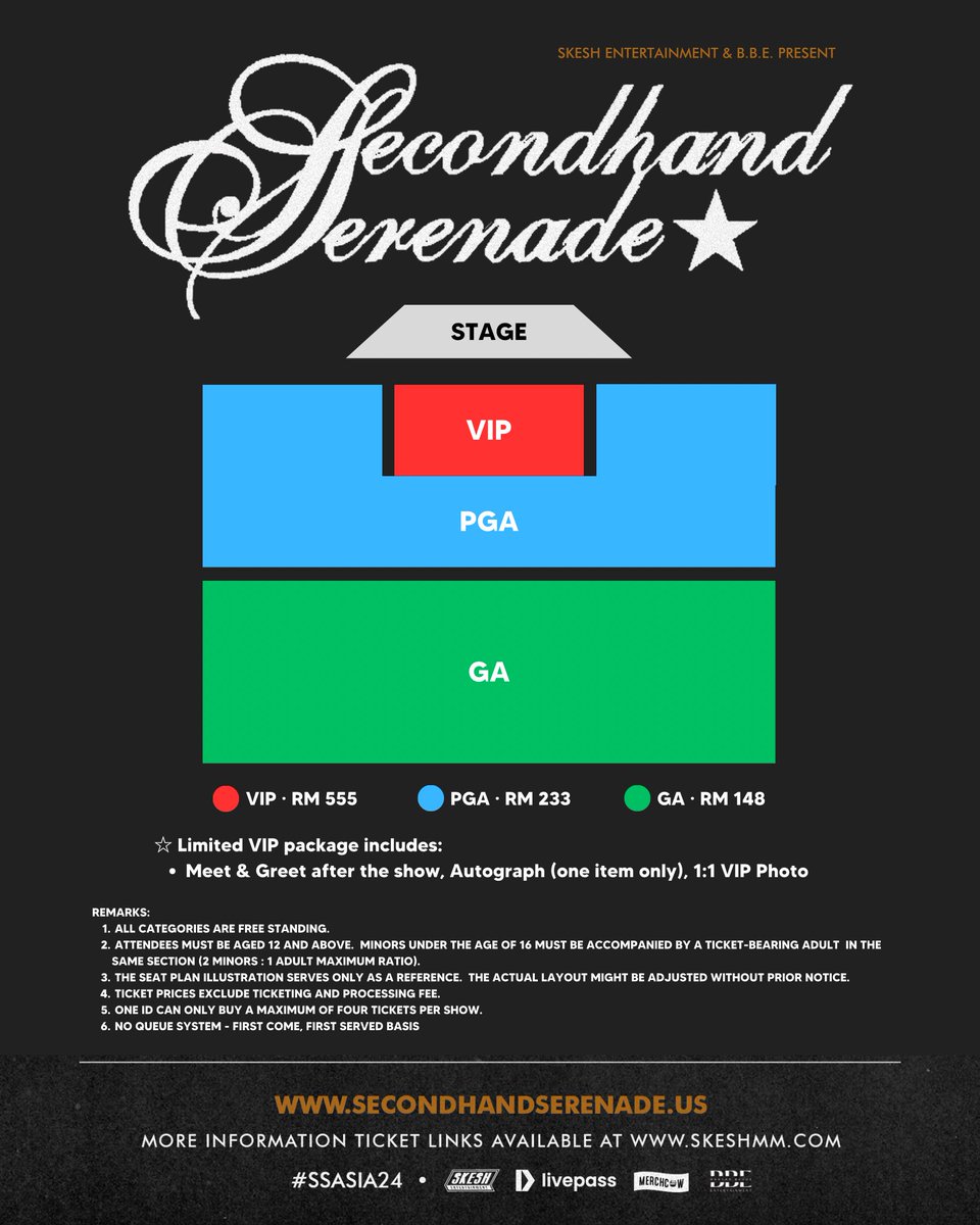 BBE (@banyakbagusent) on Twitter photo ๐ธ SECONDHAND SERENADE ASIA TOUR 2024 LIVE IN SABAH
๐ 2nd September 2024 at 8PM
๐ Hakka Hall - Kota Kinabalu, Sabah
๐๏ธ Ticket ๐ โฆenade-2024-live-in-sabah.eventbee.com โค๏ธโ๐ฅ
๐ท๏ธ Pre-Sale: 4 Aug 2024 (Sunday) at 8:00AM - 5 Aug 2024 (Monday) at 10:00PM
#SecondhandSerenade #LiveInSabah #SSliveinKK ๐ธ SECONDHAND SERENADE ASIA TOUR 2024 LIVE IN SABAH
๐ 2nd September 2024 at 8PM
๐ Hakka Hall - Kota Kinabalu, Sabah
๐๏ธ Ticket ๐ โฆenade-2024-live-in-sabah.eventbee.com โค๏ธโ๐ฅ
๐ท๏ธ Pre-Sale: 4 Aug 2024 (Sunday) at 8:00AM - 5 Aug 2024 (Monday) at 10:00PM
#SecondhandSerenade #LiveInSabah #SSliveinKK