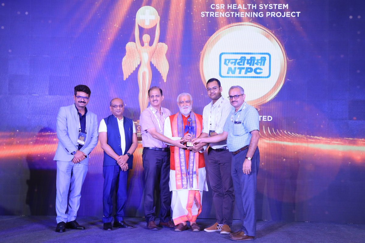 IHWCouncil's tweet photo. Congratulations to NTPC Limited for winning the Silver award in the CSR Health System Strengthening Project category at the #CSRHealthAwards! 

#CSRHealth #CSR #CSR4Health https://t.co/5cnJcs7aQK
