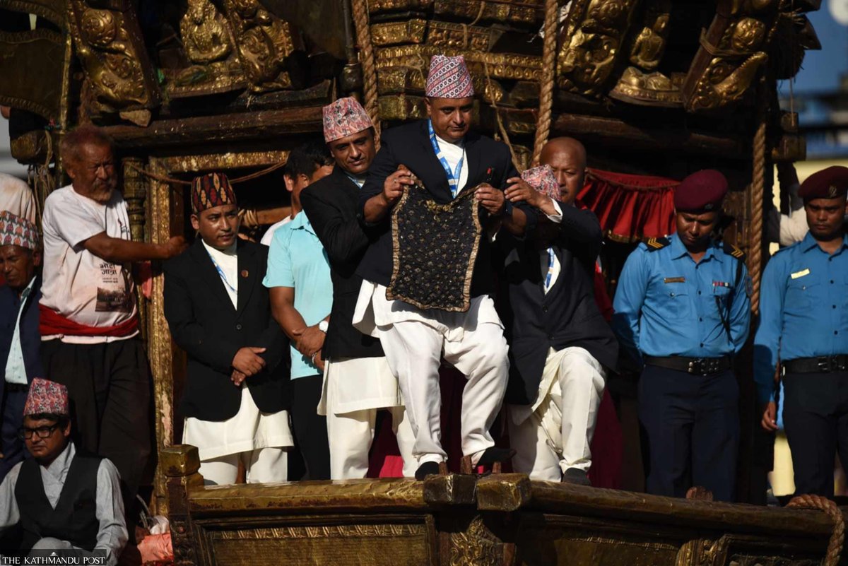kathmandupost's tweet photo. PHOTOS: Bhoto Jatra marked

https://t.co/h9laV4hUKS — by @AngadDhakal https://t.co/Y5GTgDsYRV