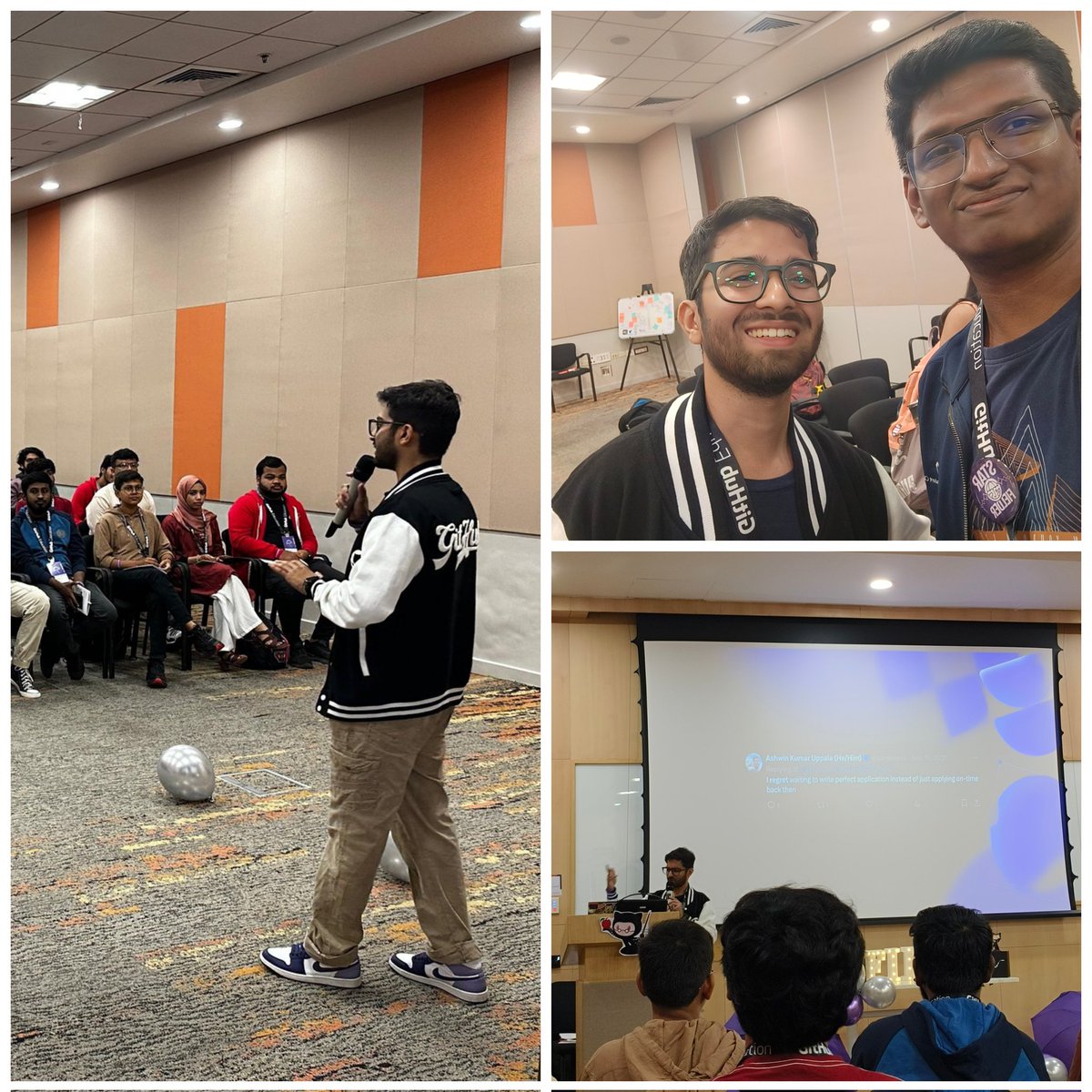 ashwin_r7's tweet image. A great keynote it was!!! 
Got someone with the same name, may be same interest 😂 and also an influential person... 

@ashwinexe #githubfielddayindia @GHFieldDayIndia