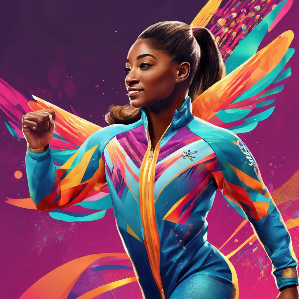 JTuckerCon's tweet photo. @Simone_Biles Yes yes soak up the good energy and relax with your medals…. Simone the hummingbird https://t.co/QXGU5NMixH