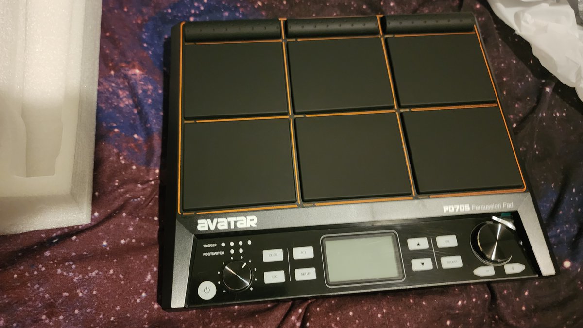 BarrenSloppy's tweet photo. New toy! After some adjustments, all pads are working excellent! I've already added some custom FLR sfx to the pads also!
So far I'm loving this! 👽🤖🤘🥁🪘🪇
#drumpad #avatar #avatarpd705 #samplepad #percussionpad #percussion #drums #drummer https://t.co/BFbZDKb5mN