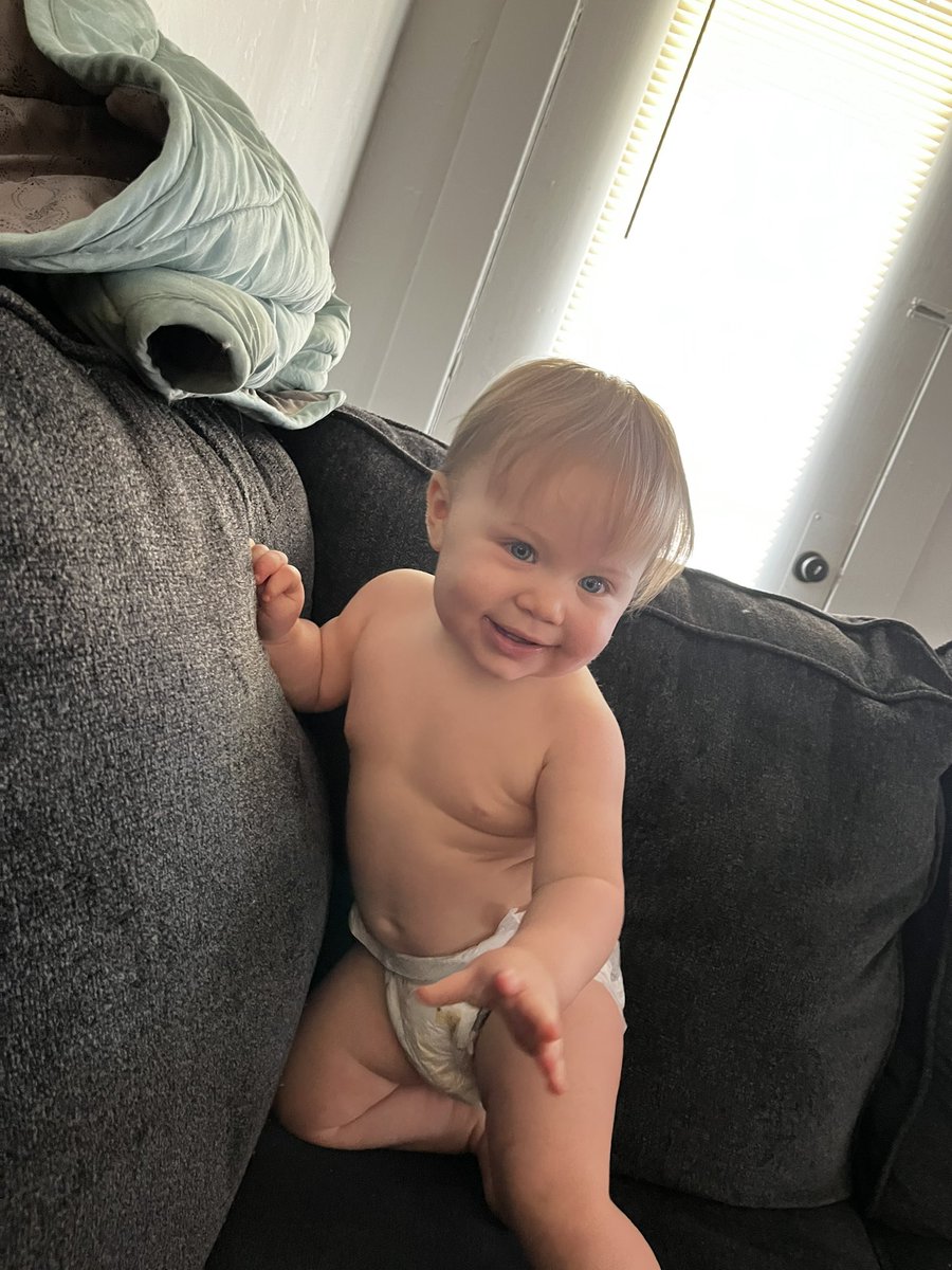 thtgrlMoe's tweet image. Two teeth and happy as can be