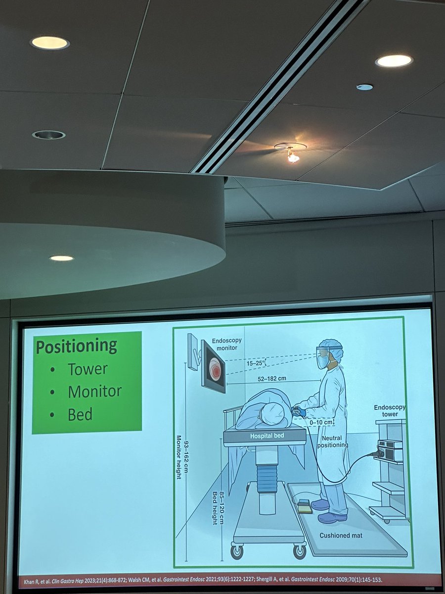 Mohammad Bilal, MD (@bilalmohammadmd) on Twitter photo Absolute #MasterClass on #Ergonomics in Endoscopy by <a href="/Aketwaroo/">Gyanprakash Ketwaroo</a> at the <a href="/ASGEendoscopy/">ASGE GI Endoscopy</a> First Year Fellows Course !
✅ Monitor 15-25 inch below 👀 ht
✅ Bed positioned between elbow ht & 10 cm below elbow ht
✅ Cushioned floor matt
✅ Lead Apron - 2 piece
& many more Absolute #MasterClass on #Ergonomics in Endoscopy by <a href="/Aketwaroo/">Gyanprakash Ketwaroo</a> at the <a href="/ASGEendoscopy/">ASGE GI Endoscopy</a> First Year Fellows Course !
✅ Monitor 15-25 inch below 👀 ht
✅ Bed positioned between elbow ht & 10 cm below elbow ht
✅ Cushioned floor matt
✅ Lead Apron - 2 piece
& many more