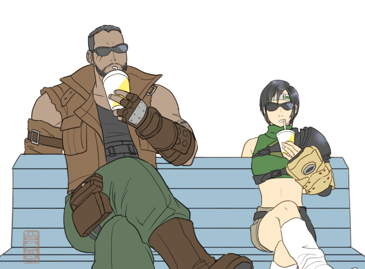 ユフィ・キサラギ(ff7) 「時々シンクロする 」|さんばそ🍡のイラスト