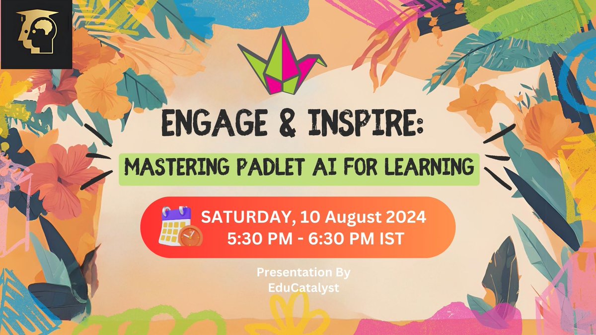 🎉Dear Educators,🎉
Grab this wonderful opportunity to unleash your potential and Join Our Exciting *August Extravaganza* Online Workshops on *MagicSchool Advance &amp; Padlet AI*

📱*Join our WhatsApp Group to Learn more and Register*
chat.whatsapp.com/HniGcsHYU5791E…

*Team EduCatalyst*