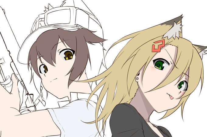 何気に同じフレームに入るの初めてなコイツら 