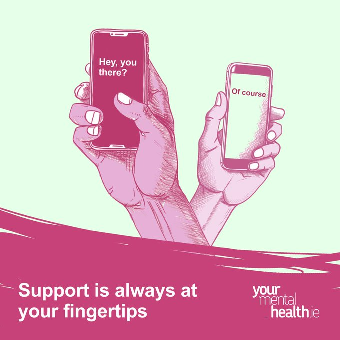 HSE Ireland (@hselive) on Twitter photo If you need help for your mental health during the long weekends, reach out and talk to someone you can trust or find supports and services on our website.
You can call <a href="/SamaritansIRL/">Samaritans Ireland</a> on 116123 or text HELLO to 50808 to use the <a href="/spunout/">spunout.ie</a> Text About It support service, at any If you need help for your mental health during the long weekends, reach out and talk to someone you can trust or find supports and services on our website.
You can call <a href="/SamaritansIRL/">Samaritans Ireland</a> on 116123 or text HELLO to 50808 to use the <a href="/spunout/">spunout.ie</a> Text About It support service, at any