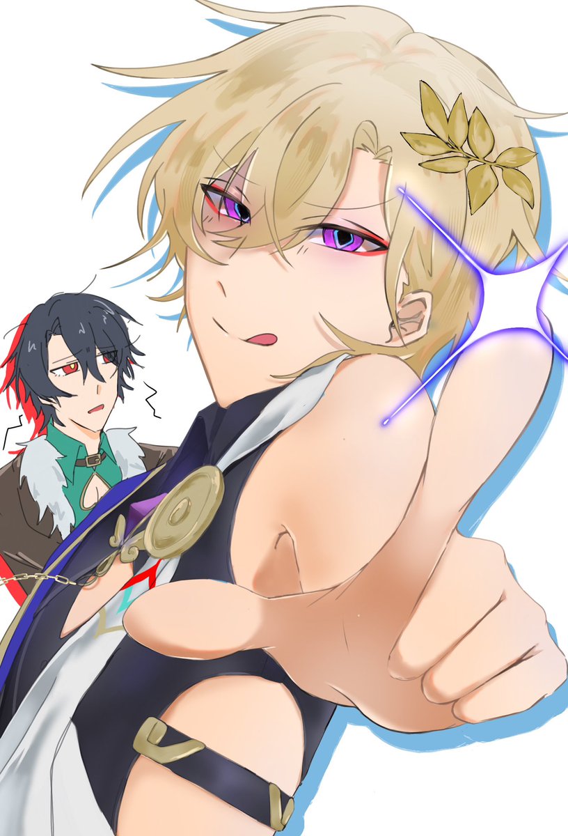 krdesu_12's tweet photo. なぜか服交換してるレチュ
（ﾚｲﾁｭﾘなのかは不明）
#アベンチュリン　#レイシオ https://t.co/56pQ5e54x1