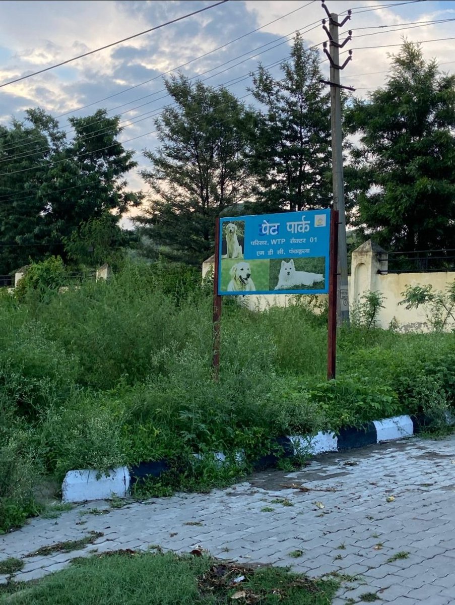 Vigyan19's tweet photo. @HsvpHaryana @CMOHaryana @ulbharyana @kamalguptabjp The only Govt owned PET PARK in Haryana is in Panchkula which is in bad shape. The workers dont work and the officers don't bother to respond. https://t.co/VH4lKAT4pm