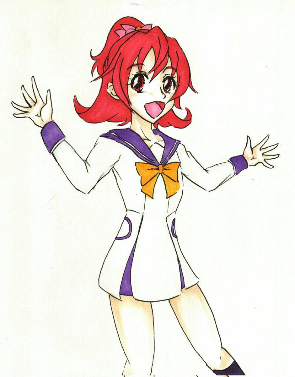 相田マナ ,キュアハート 「#キュアハート生誕祭2024#相田マナ生誕祭2024時間ギリギリだけど過去絵でも」|沖庵のイラスト