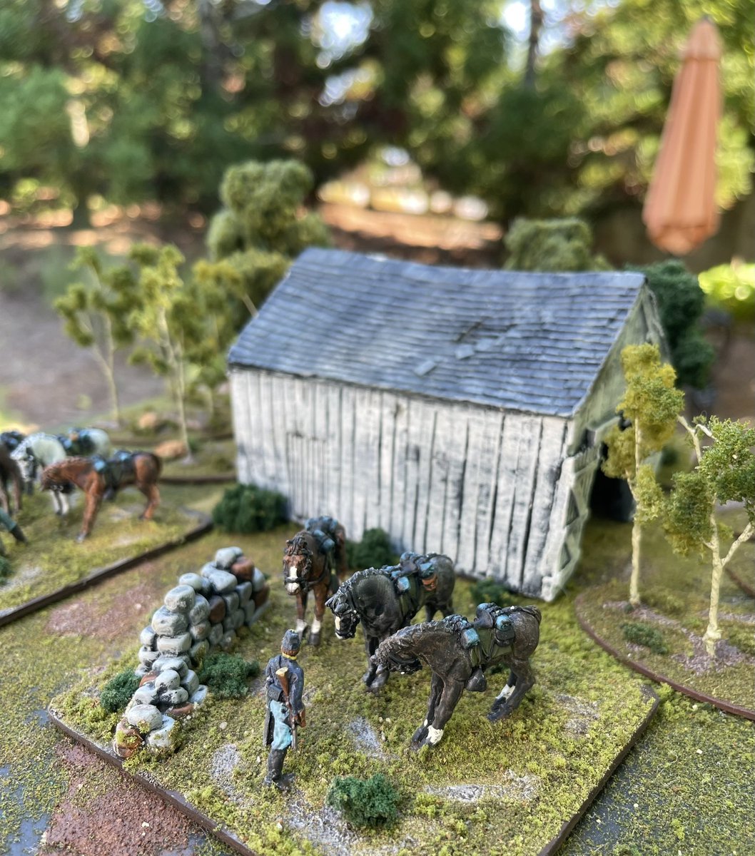 Painted some 25mm ACW horse holders from RavenBanner Games! #acw #25mmacw #paintingminiatures
