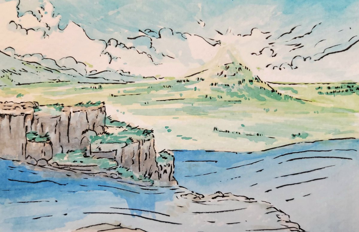 Gaige_404's tweet photo. Some water color sketches are a great way to cool down during work lunches.

#watercolors #painting
#watercolorpainting #art https://t.co/H676ZQi4Gy