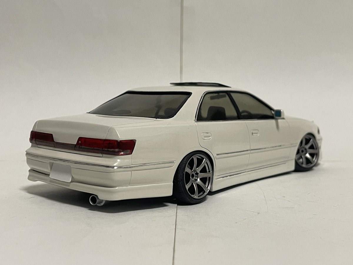 アオシマ製JZX100マークⅡ“70-35”完成しました。 後期型のフルノーマル