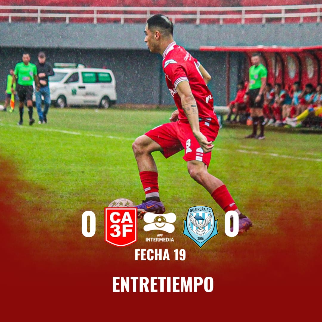 ⌚️ Vamos al descanso 

3 de Febrero  0 ⚔️ 0 Guaireña FC

🫵🏽 Todos juntos siempre

#vamosrojo🔴
