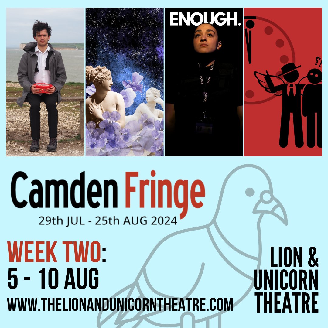 Have you caught up with whats going on Iin #KentishTown as <a href="/CamdenFringe/">Camden Fringe</a> continues with FOUR brand new shows this week? 

🎭 Maybe I Should Stop | <a href="/OscarBrudenall/">oscar brudenall-jones</a> 
🎭Schroedinger's Lesbians | <a href="/ThemisTheatre/">Themis Theatre Company</a> 
🚨 Enough | <a href="/Moonstoneplays/">Moonstone Theatre</a> 
☠️ Deadline | House of the Onion