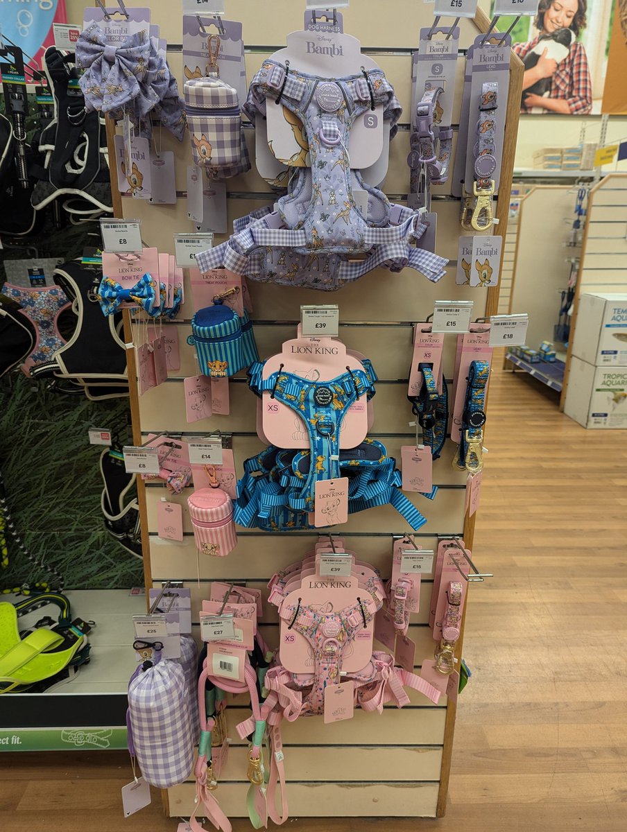 mainmousechat's tweet photo. Disney Dog harnesses &amp; accessories @petsathomeuk #lionking #bambi #petsathome #disneymerch #disneyfind https://t.co/PteHAqUQCD