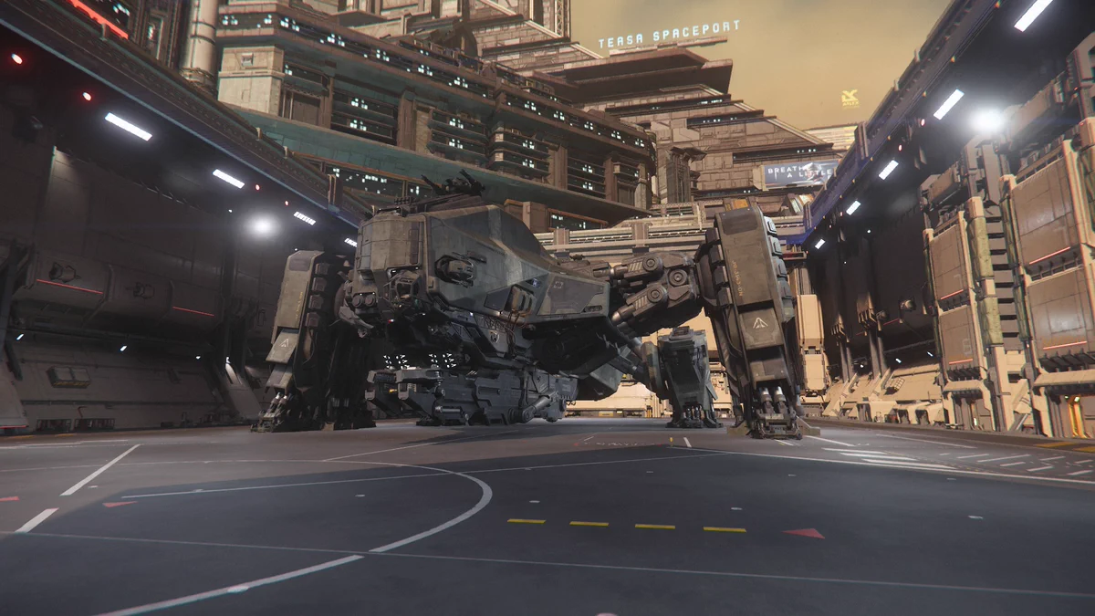 Aegis Reclaimer at Teasa Spaceport, Lorville Hurston. Star Citizen
Ship Showdown 2954 - Phase 1