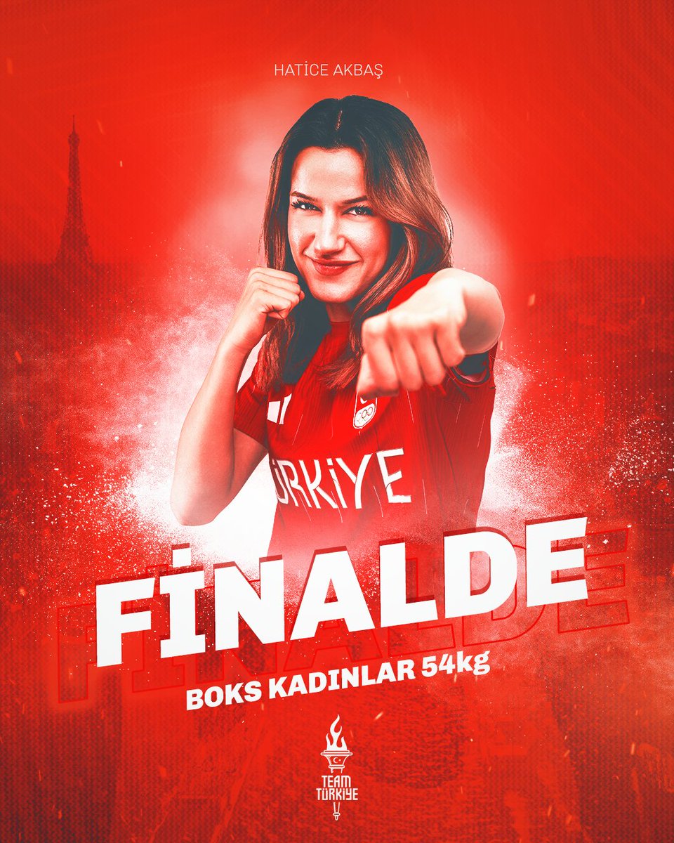 💫Hatice Akbaş finalde!

#Paris2024 Olimpiyat Oyunları'nda milli boksörümüz Hatice Akbaş, kadınlar 54 yarı finalinde Güney Kore'den Aeji Im'i 3-2 yenerek finale yükseldi. 🥊

🇹🇷Sporcumuz, 8 Ağustos Perşembe akşamı Çin'den Yuan Chang ile olimpiyat şampiyonluğu için karşı karşıya
