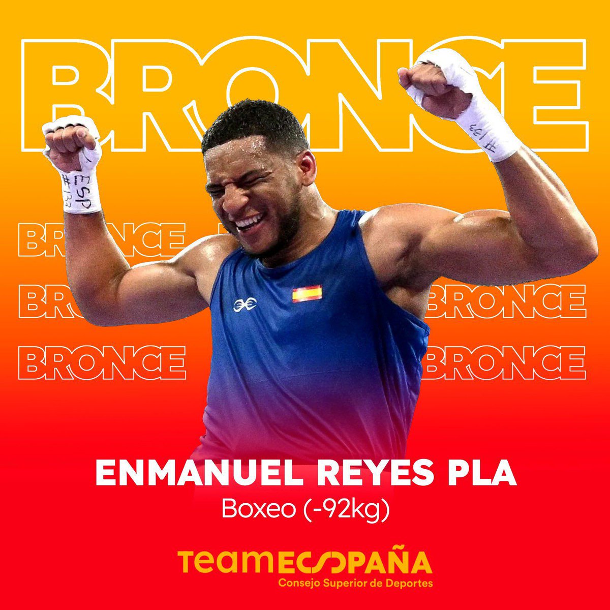 🙌 O deporte fainos grandes.

🥉 Parabéns, <a href="/EnmanuelPla/">enmanuel reyes pla</a>, bolseiro de Deportes da <a href="/Depucoruna/">Deputación da Coruña</a>.

👏 Un orgullo para esta provincia.

#TeamEspaña