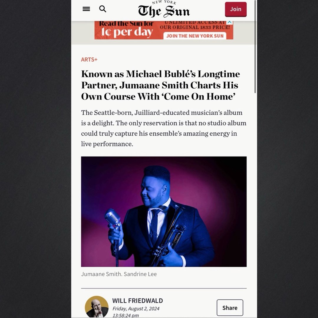 Thank you to <a href="/willfriedwald/">willfriedwald</a> for this awesome article in <a href="/thenewyorksun/">Go to @NewYorkSun</a> ☺️🙏🏾

Read here: nysun.com/article/known-…