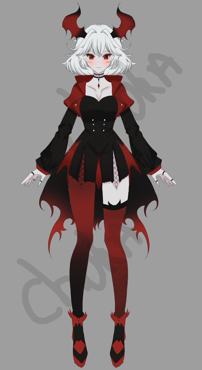 ADOPTABLE #2 ! 

I realise this one on my stream. 
I don't really know if it's a demon or vampire, you can decide yourself ! 

🌸Can be yours for 75€ ! 
MP for more information. 

#adoptables #vtubers