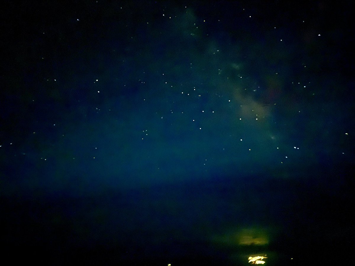 Aurora on one side and Milky Way on the other. No better way to transit the Atlantic than with the privilege of these views. Moonless sky to help with the view too. At least 8 bright shooting stars spotted too. Simply an epic flight. <a href="/flynorse/">Norse Atlantic Airways</a> <a href="/NWSSWPC/">NOAA Space Weather Prediction Center</a> <a href="/BBCStargazing/">BBC The Sky at Night</a>