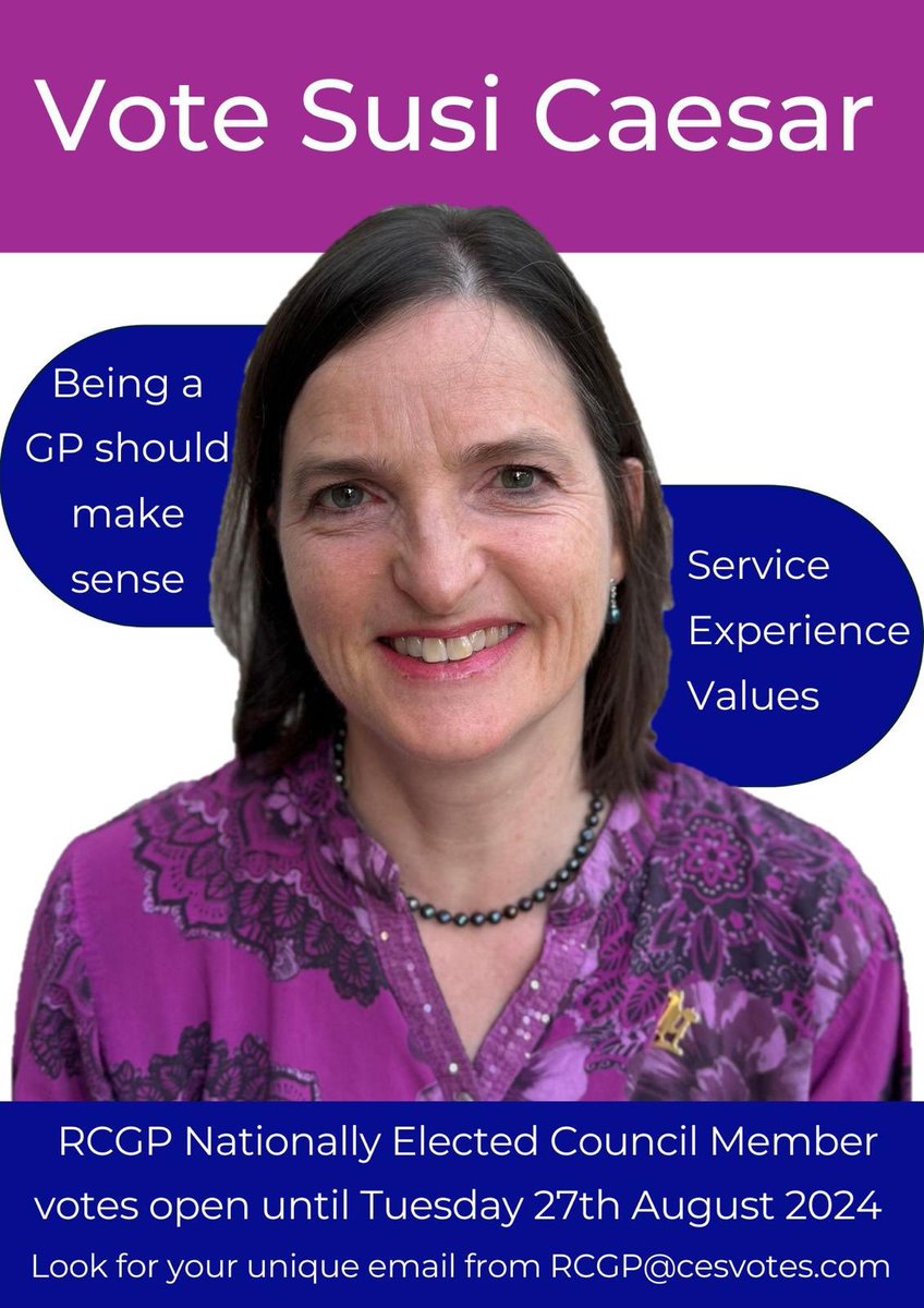 💙Yourwellbeingdoctor (@yourwellbeingdr) on Twitter photo Good luck to all lose running for <a href="/rcgp/">Royal College of General Practitioners</a> council. Endorsing my friend <a href="/susi_caesar/">Susi Caesar</a> 🙌🏽 Good luck to all lose running for <a href="/rcgp/">Royal College of General Practitioners</a> council. Endorsing my friend <a href="/susi_caesar/">Susi Caesar</a> 🙌🏽