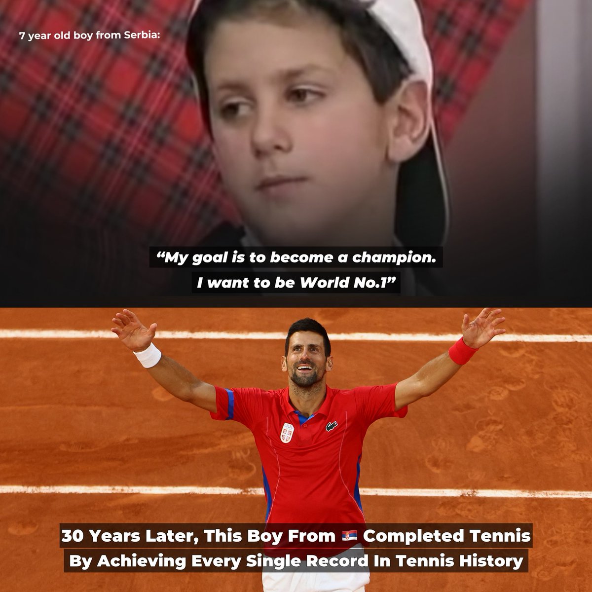 NovakIndiaFans's tweet photo. The Boy From 🇷🇸 Completed Tennis! 

#GOLD #Olympics #Paris2024 https://t.co/sqti00b6m4