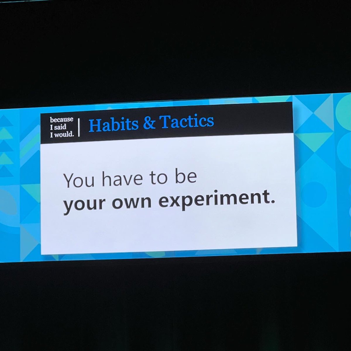 Powerful keynote by #becauseisaidiwould at @the_aafp @aafpfoundation conference.

📌Cognitive reframing - it’s important that we reconsider how we phrase things.

📌Give your biology a chance - eat well, sleep and move your body. 

📌Be your own experiment
