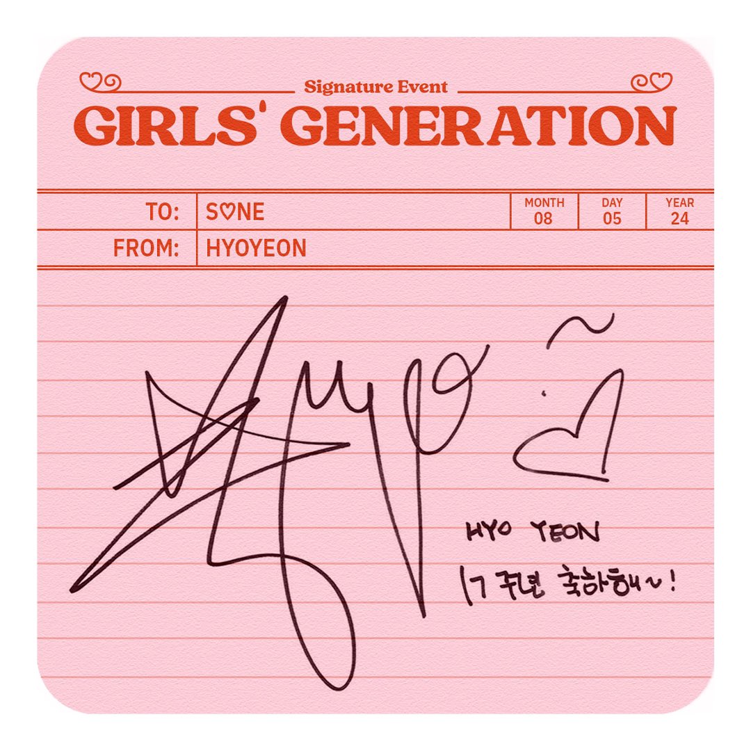 SNSD_0805's tweet photo. [From. Girls' Generation] Debut 17th Anniversary 💌 https://t.co/LqGwENwOvb