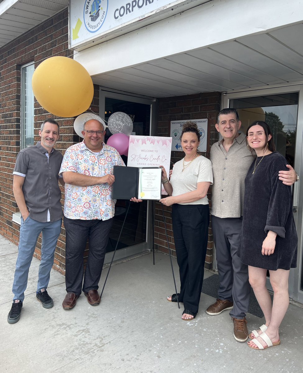 berryonline's tweet photo. Happy to join #Ward1 Councillor @Scott__Davey yesterday as we celebrated the opening of another new business that chose to #MakeItKitchener at 1601 Victoria St N in @CityKitchener! Congrats & best wishes to the Zervos family on your newest @candle_jacobs location! https://t.co/5GRfjzF8ul