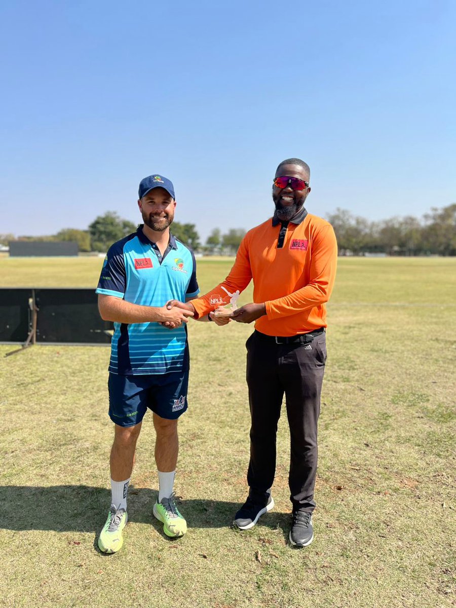 Rangers Win 🤩
A convincing win by 10 wickets in kwekwe where we bowled BAC out for 92 and chased it down in 11 overs 
Man of the match went to <a href="/ryanburl3/">Ryan Burl</a> for his figures of 3 for 17 in 8 overs 
Special mention to Jarryd Basson for his contribution of 44 off 34 with the bat 🤩